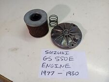 SUZUKI GS550E OIL FILTER HOUSING COVER FROM CLASSIC GS550E ENGINE 77 to 80