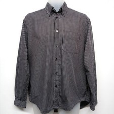 Kathrine Hamnett Micro Check Shirt Long Sleeve Small, pit to pit 22"