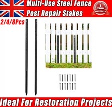 2 Pack Fence Post Repair Steel