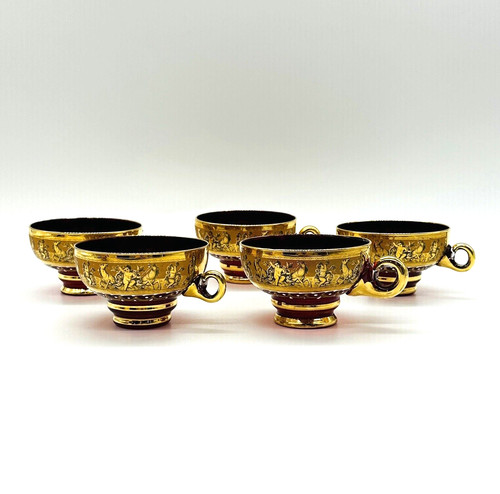 Set antique ruby red - set,