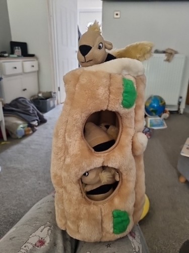 Plush interactive squirrel dog - interactive,