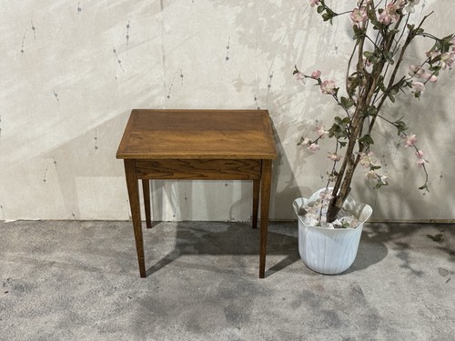 Vintage oak coffee side table - oak,