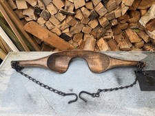 Antique Wooden Milk Maid Churn Yoke Holder Carrier