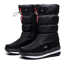 Women Winter Boots Thick Plush Waterproof Non-slip Snow Shoes Warm Thermal Boots