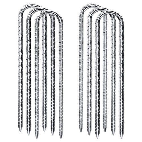 Shaped rebar stakes - u-shaped,