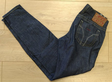 Miss Sixty 60 J Lot Ankle Zip Stretch Blue Jeans Made In Italy Size 28