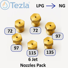 Natural gas jet set 6 - -, burner