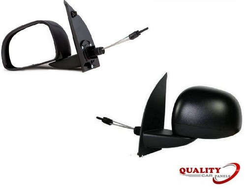 Door wing mirror manual - door, black
