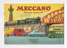 Meccano Toys of Quality Catalogue 1957 with Dinky Toys Hornby Trains Meccano