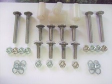 Bumper bolt set with - set, spacers