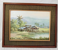Textured Beach Painting