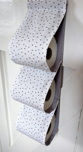 Fabric toilet roll holder - roll,
