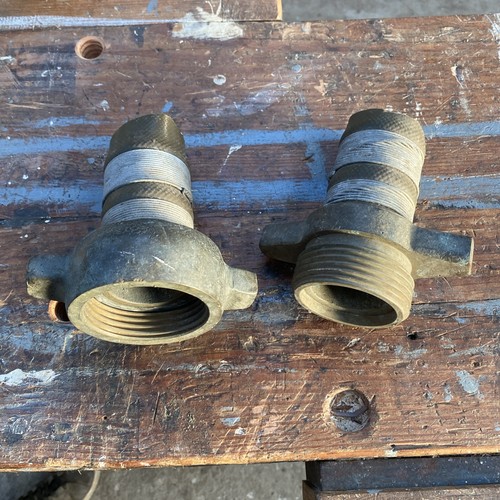 Brass fire hose coupling - 2",