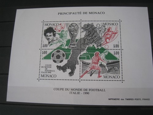 Monaco mnh 1990 football - monaco,