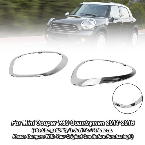 Chrome headlight trim ring - 2x,