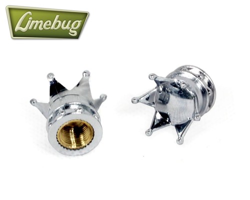 Mooneyes chrome crown valve - mooneyes,