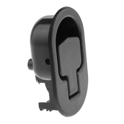 Black abs oval recliner pull - black,