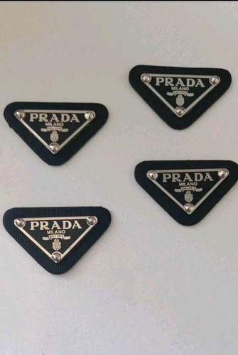 Prada logo triangle black - prada,