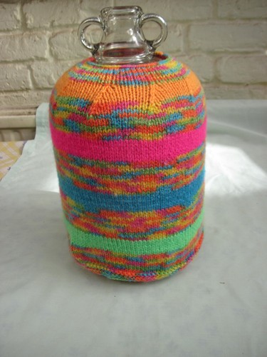 Hand knitted gallon demijohn - gallon,