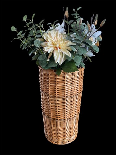 Decorative wicker hall tall