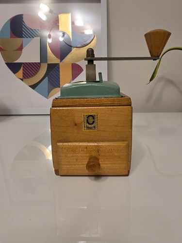 Vintage wooden coffee - vintage, grinder