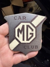 MG CAR CLUB ENAMEL MOTOR BADGE