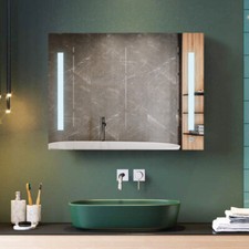 White 2 Doors Bathroom Cabinet