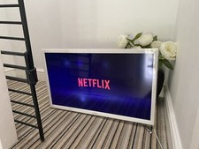 SAMSUNG 32" WHITE SMART HD LED TV | UE32H4510  Working But Selling As Spares/rep