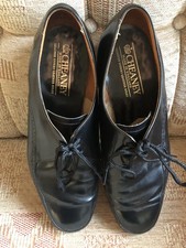 mens leather cheaney black