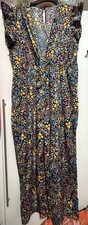 Women’s Floral Long Wide Leg Play suit Size 3XL Brand New Without Tags