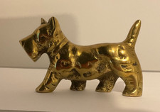 Brass dog figurine