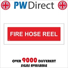 SIGN Fire Hose Reel Water