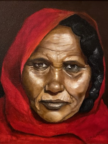 Original oil painting portrait - painting,