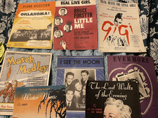 Antique/Vintage Sheet Music Books Bundle 8 Various Titles Incl Oklahoma