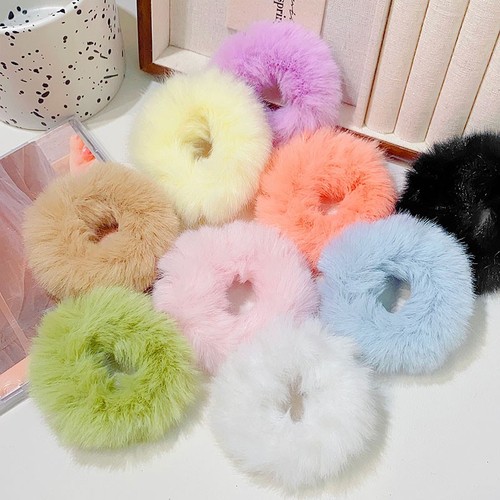 New colorful fluffy hair - new,