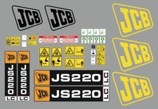 Jcb Js 220LC Decals Stickers