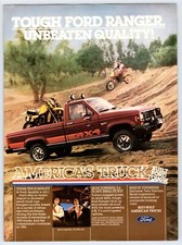 1984 FORD 4X4 PICKUP TRUCK Vintage 8"X11" Magazine Ad 1980's M523
