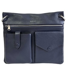 RADLEY Handbag Ink Blue Leather Medium Crossbody Bag - Wilton Way - RRP £199