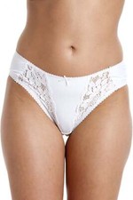 Camille Women's Briefs Sheer Floral Lace Mesh Knickers Comfy Ladies 3 Pack Set