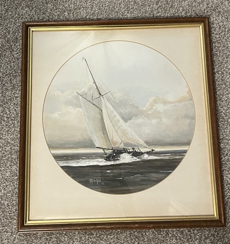Original painting sailboat - original,