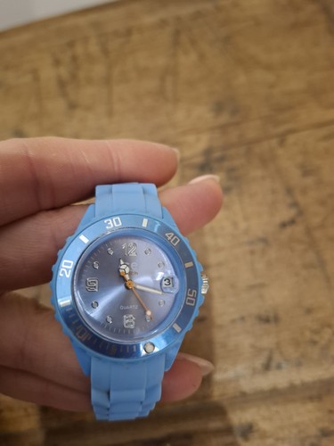Blue ice watch - watch, 90s