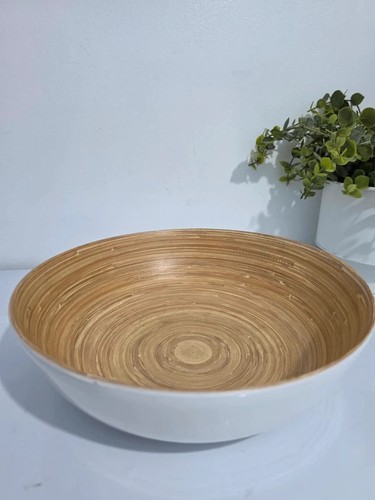 Natural bamboo white gloss - natural, &