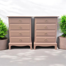 Matching Pair Of Stag Minstrel 4 Drawer Bedsides - You Choose Your Colour