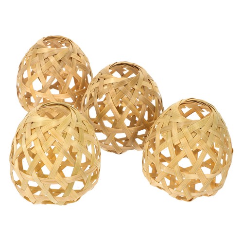 Pcs rustic woven - 4, lamp