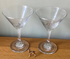 PAIR OF VNTAGE ETCHED BABYCHAM