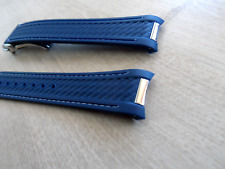 Blue Rubber Watch Strap to fit
