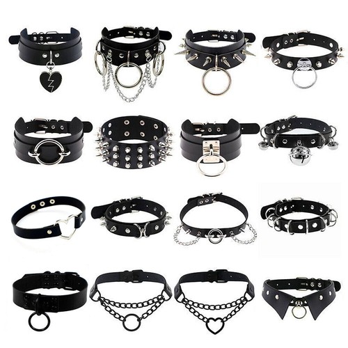 Gothic punk leather spiked - punk,