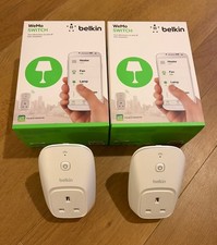 Belkin WeMo Smart Plug WiFi Switch Socket x 2 - Used in boxes