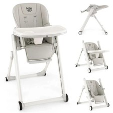 Costway foldable high chair - foldable,