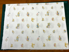 F Warne & Co Beatrix Potter PETER RABBIT & Friends Cotton Fabric Remnant 30"x23"